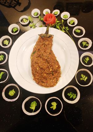 A picture of Baingan Bharta.