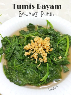 Foto resep Tumis Bayam Bawang Putih