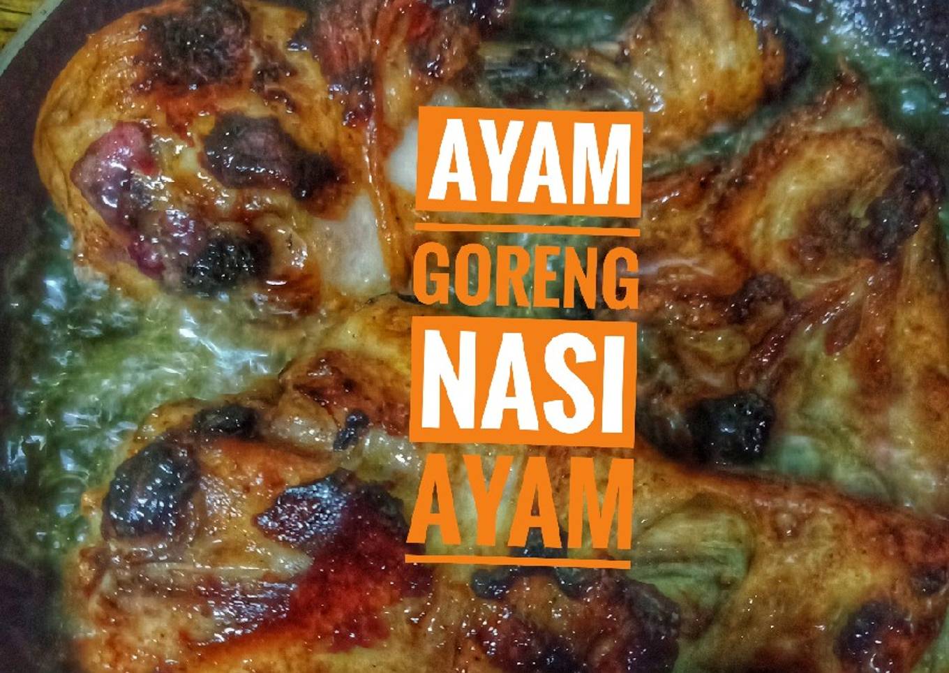 Ayam goreng spesial untuk nasi ayam