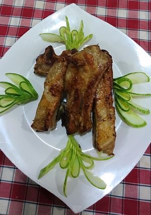 Hình của món Sườn cây nướng mật ong.