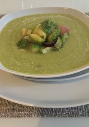 Una foto de Diet zucchini Cream