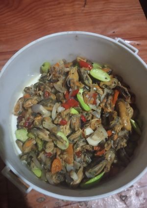 Foto resep Tumis kerang pedas