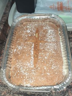 Una foto de Tarta de Santiago