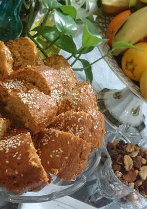 عکسی از دستور کیک شیره خرما