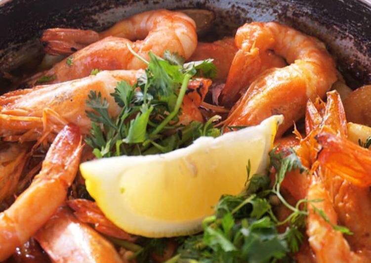 Camarão com limão e salsa - Tudogosreceitas