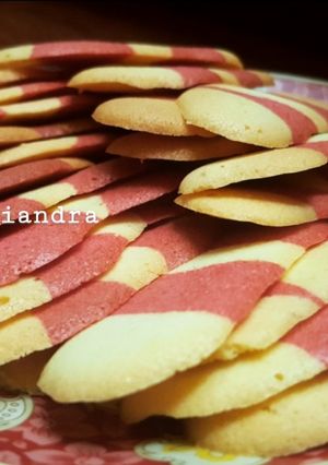 Foto resep Lidah Kucing Red Velvet #Snack 🇮🇩 (tanpa cetakan)