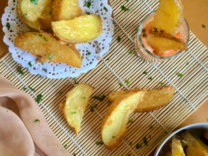 Resep Fried Potato Wedges yang Enak