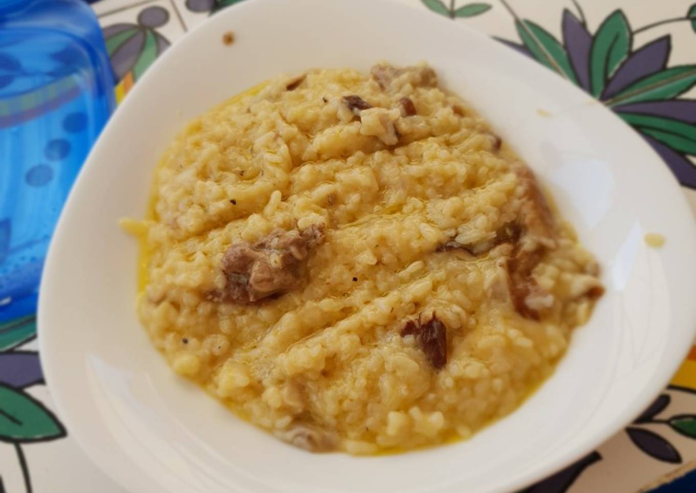 Risotto de setas y foie thermomix