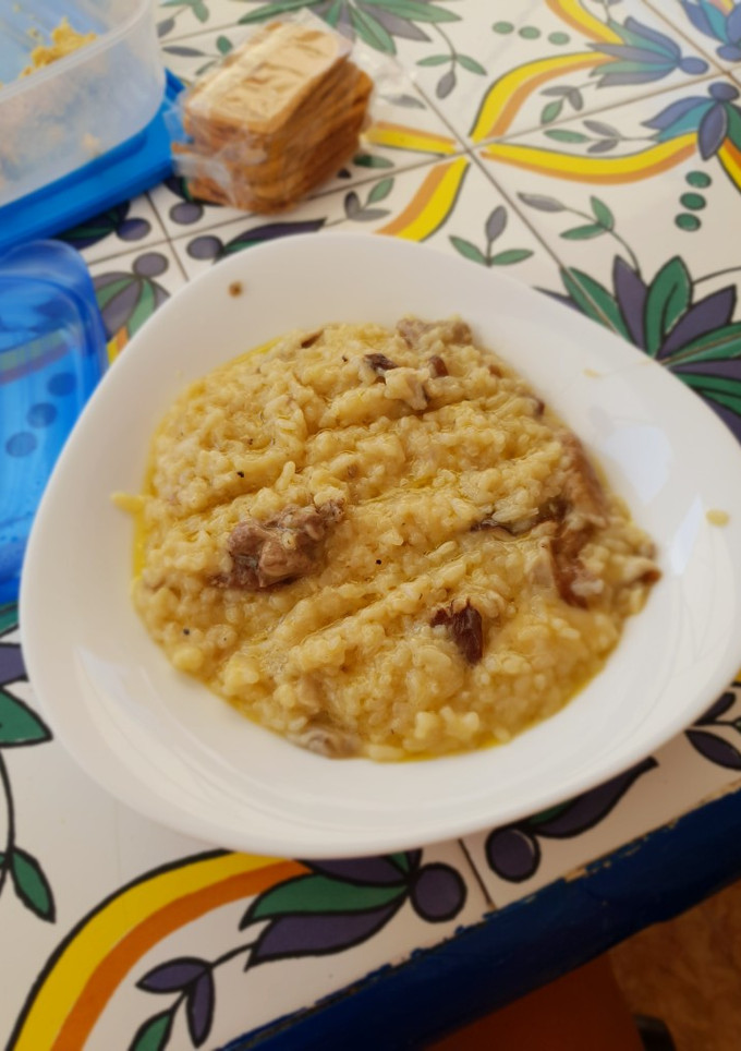 Una foto de Risotto de setas y foie thermomix