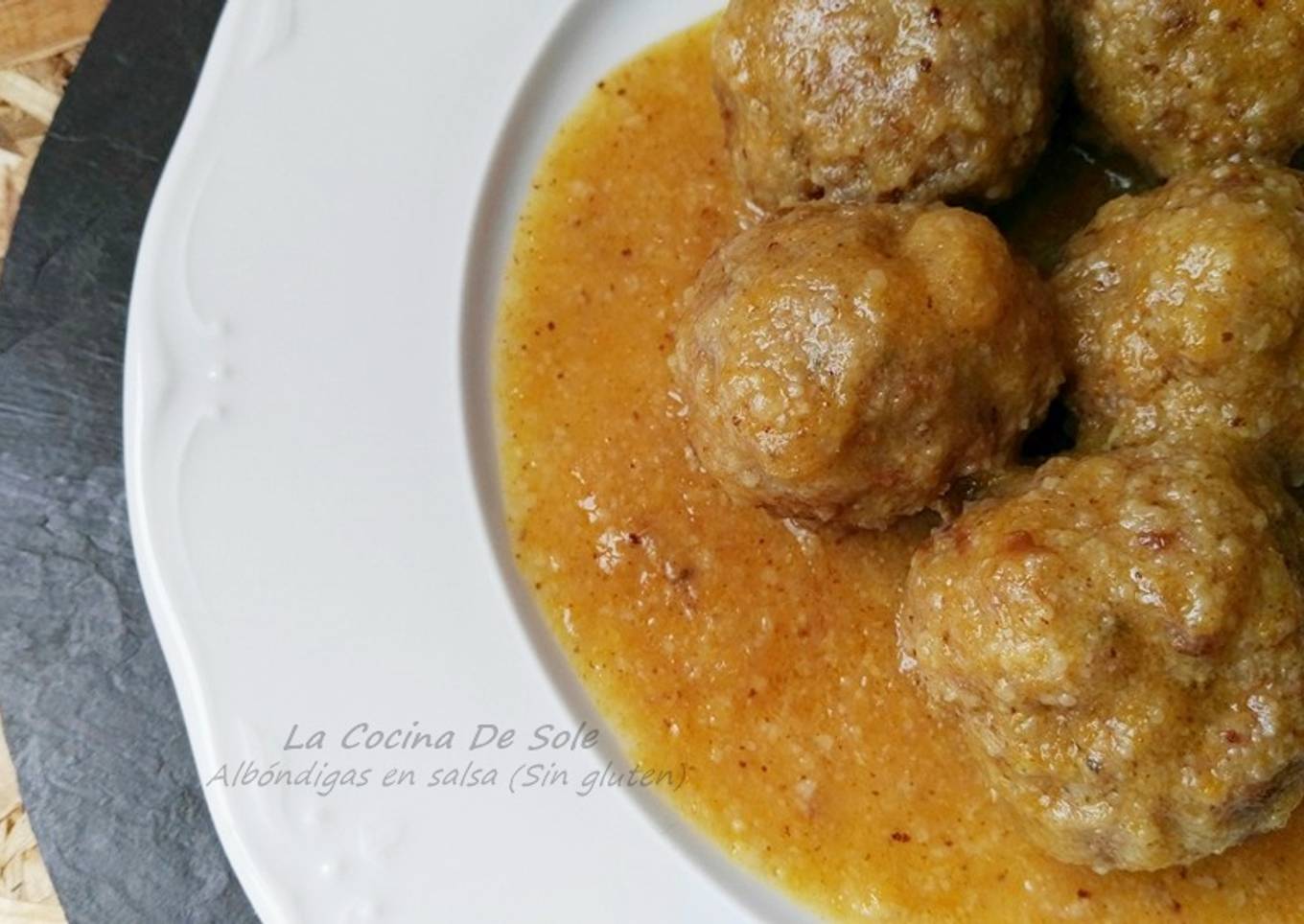 Albóndigas en salsa (Sin gluten)