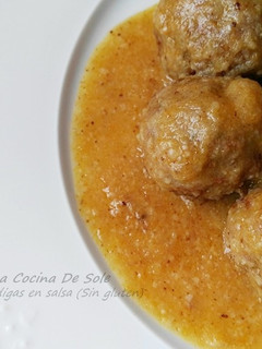 Una foto de Albóndigas en salsa (Sin gluten)