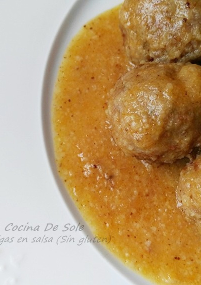 Una foto de Albóndigas en salsa (Sin gluten)