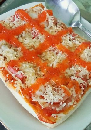 Foto resep Pizza Roti Tawar Simple