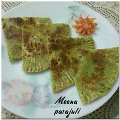 A picture of Matar n dry fruits paratha.