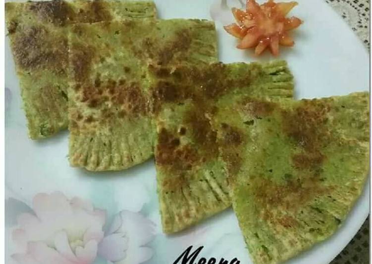 Steps to Prepare Favorite Matar n dry fruits paratha