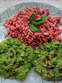 Una foto de Hamburguesas de guisantes