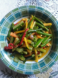 Foto resep Acar tumis kacang panjang,wortel,dan timun