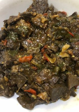 Foto resep 26. Paru Nyemek Cabe Hijau