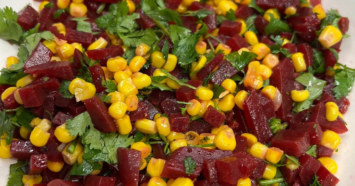 🌽Beet And Corn Salad 🫜🌽 Recipe By Veggie K