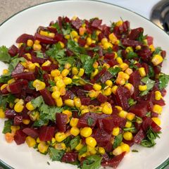 A picture of 🫜🌽Beet and Corn Salad 🫜🌽.