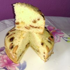 Sooji ka cake (cooker / no bake) A picture of Sooji ka cake (cooker / no bake).