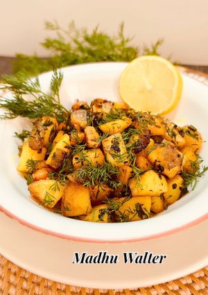 आलू सुवा भाजी (Aloo Suva bhaji) रेसिपी मुख्य फोटो