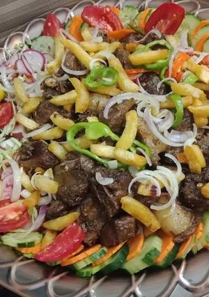 A picture of Afghani namkeen gosht.