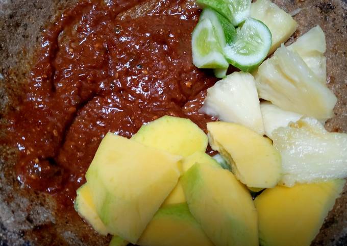 Resep Rujak buah yang Lezat Sekali