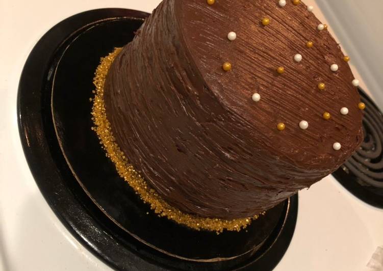 Recipe of Super Quick Soft Yellow Cake with Old Fashion Chocolate Frosting