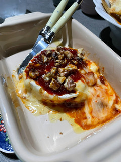 Una foto de Camembert al horno