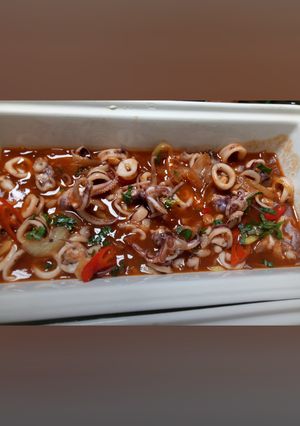Foto resep 14. Cumi Saos Asam Manis