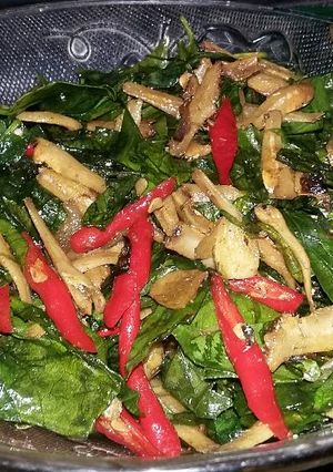 Foto resep Tumis teri daun melinjo
