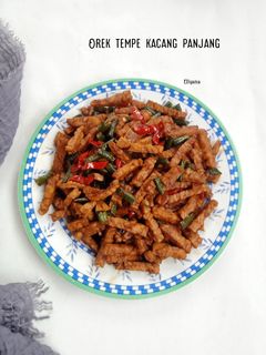 Foto resep Orek tempe kacang panjang
