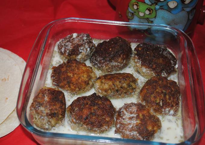 Persian meatballs with doogh