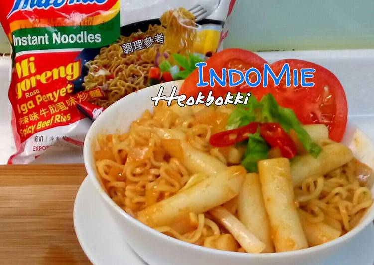 Resep Indomie tteokbokki Anti Gagal