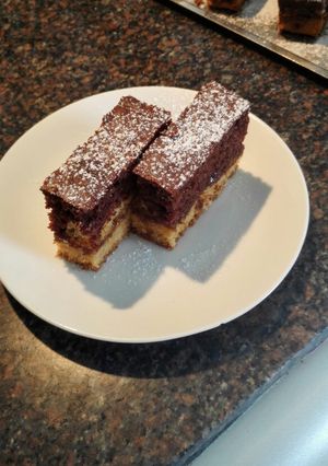 Fekete-sárga szelet recept fotója