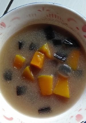 Foto resep Kolak Labu Kuning,Kolang Kaling mix Cendol Hitam