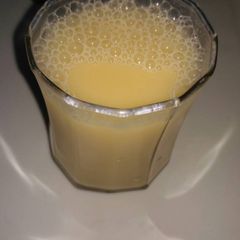 Musk melon seed juice A picture of Musk melon seed juice.