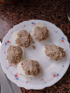 Una foto de Huevos rellenos de Sardinillas