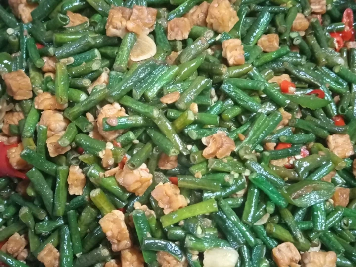 Langkah Mudah untuk Membikin Resep Oseng kacang panjang tempe yang Sempurna Anti Ribet, Mantap Sekali