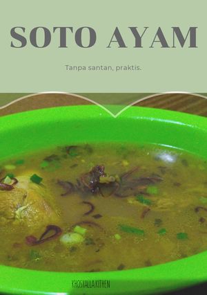 Foto resep Soto ayam tanpa santan