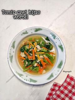 Foto resep Tumis Sawi Hijau Wortel