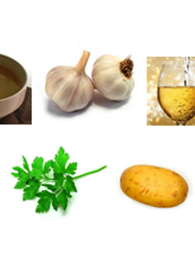 Una foto de Patatas con merluza