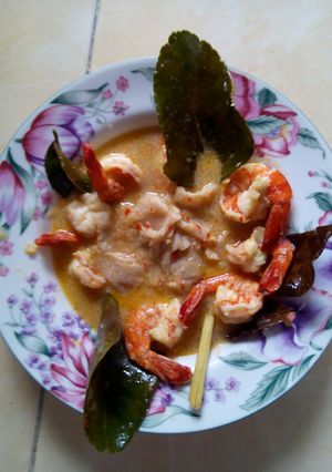 Foto resep Jamur Tiram Siram Gulai Udang