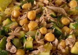 Salada de Grão com Curgete e Atum