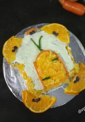 A picture of Orange carrot moist cake.