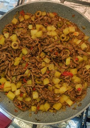 Una foto de Carne molida salteada o sofrita