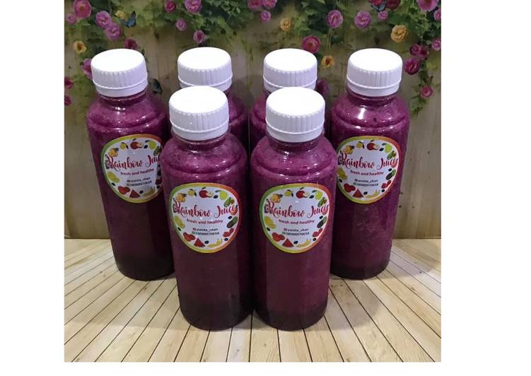Langkah Mudah untuk Membuat Diet Juice Caisim Kale Melon Apple Dragin Fruit Anti Gagal