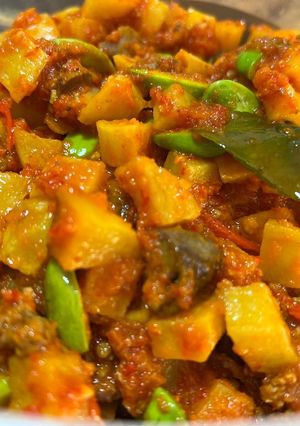 Foto resep Sambel Goreng Kentang campur ati ayam dan petai (pelengkap tumpeng)