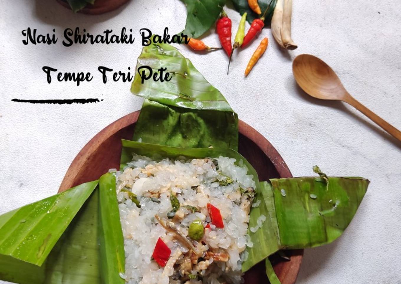 Nasi Shirataki Bakar Tempe Teri Pete